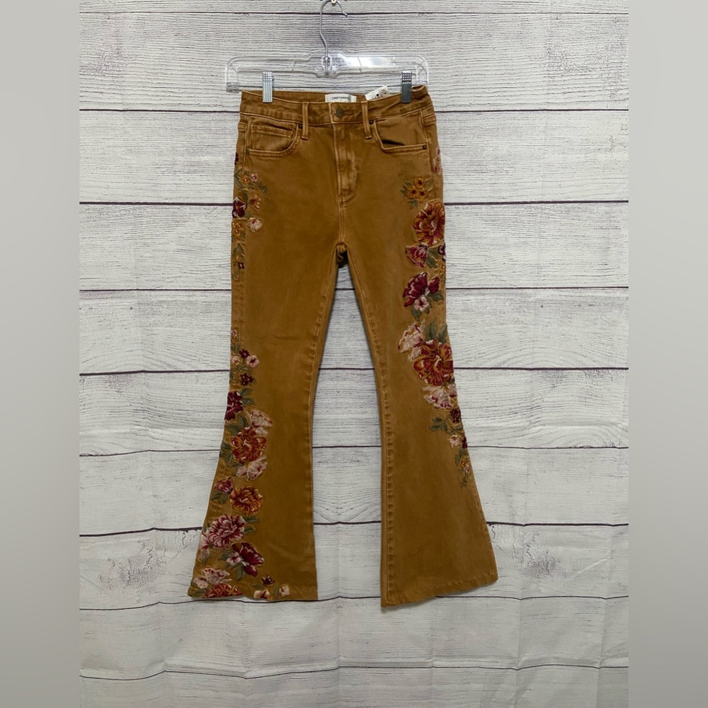 Free People x Driftwood Embroidered Floral Pants 25